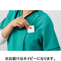 【在庫一掃セール！8/31まで】【再検品商品】ミズノ ファスナースクラブ 女 ネイビー M MZ0151 1着　スクラブ（わけあり品）