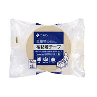 ニチバン 布粘着テープ 102RN2ー50 黄 50mm×25ｍ 1巻