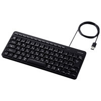 エレコム 有線キーボード 静音 テンキーレス 日本語配列 USB接続 AI起動キー搭載 TK-QT11MUMBK 1個