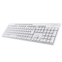 エレコム ワイヤレスキーボード 静音 テンキー付き 2.4GHz無線 USBレシーバー TK-QT11FDMWH 1個