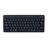 エレコム ワイヤレスキーボード 静音 テンキーレス 2.4GHz無線 USBレシーバー TK-QT11MDMABK 1個