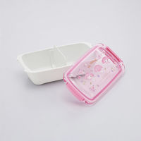 PTLB6B ふわっとタイトランチボックス 530ml 【マイメロディ パステルビビットな水彩花柄】 506727-PTLB6B 1個（直送品）