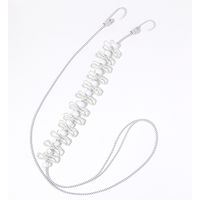 ストッパー付き洗濯ロープ ピンチ12個 ホワイト LAKOLE/ラコレ