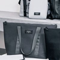 メッシュ保冷ビッグトートバッグ グレー LAKOLE/ラコレ