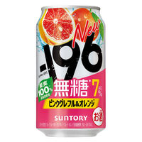 チューハイ -196 無糖 ピンクグレフル＆オレンジ 7％ 缶 350ml 6本