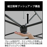 パール金属 ブラックラベル クイックアップタープ300UV(サイドパネル付) UA-1107 1個（直送品）