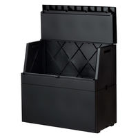 リス SOLOWスムーズ屋外ストッカー ブラック 250L GSLW040 1台（直送品）