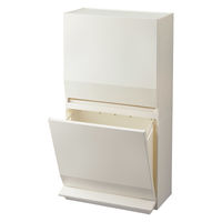 リス SOLOW通路ペダル分別ストッカー2段 ホワイト 45L GSLW020 1台（直送品）