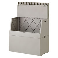リス SOLOWスムーズ屋外ストッカー グレー 250L GSLW041 1台（直送品）