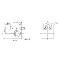日本ベアリング スライドブッシュ AK形 コンパクトブロック形 AK12GUU 1セット(5個)（直送品）