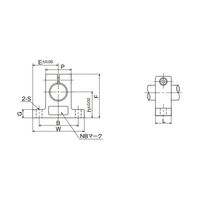 日本ベアリング シャフトサポーター SHーA形 SH10A 1セット(10個)（直送品）
