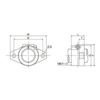 日本ベアリング シャフトサポーター SHF形 SHF12 1セット(10個)（直送品）