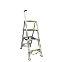 SIGNET シグネット 手すり付 折りたたみ 脚立 4段 ワンタッチコンパクト収納 99851 1台（直送品）