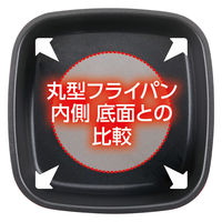 カクセー クッカルIH対応ちょい深角型フライパン24×24CM CU-04 1台（直送品）