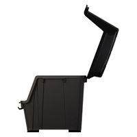天馬 大きく開くコンテナー 140L ブラック 163103 1台（直送品）