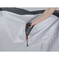 サギサカ サイクルカバー プレミアム レギュラーサイズ SI/BK 34107 1個（直送品）