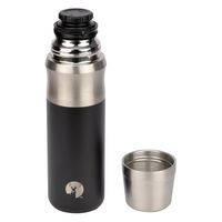 パール金属 HDダブルステンレスボトル600(中空カップ)(ブラック) UE-3640 1個（直送品）