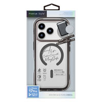 PGA iPhone 17 Pro用 MagSafe対応 エアクッションケース グラファイト PG-25BMA01BK 1個（直送品）