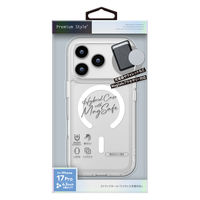 PGA iPhone 17 Pro用 MagSafe対応 ハイブリッドケース クリア PG-25BMH02CL 1個（直送品）