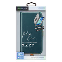PGA iPhone 17 Pro用 フリップカバー ブルー PG-25BFP01BL 1個（直送品）
