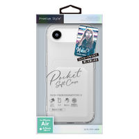 PGA iPhone Air用 クリアポケットケース クリア PG-25CCTP01CL 1個（直送品）