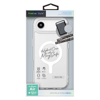 PGA iPhone Air用 MagSafe対応 ハイブリッドケース クリア PG-25CMH02CL 1個（直送品）