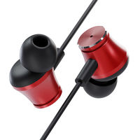 PGA アクティブノイズキャンセリング搭載 USB Type-Cコネクタ ステレオイヤホン レッド PG-SECE5RD3 1個（直送品）