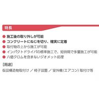 エスコ φ10x75mm ねじ固定式あと施工アンカー(鉄/4本) EA945BY-1 1パック（直送品）
