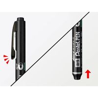 エスコ [黒] 細字 油性マーカー(ノック式/5本) EA765MJ-501 1本（直送品）