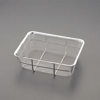 エスコ 250x200x 80mm 深型角ざる(ステンレス製) EA992C-192 1個（直送品）