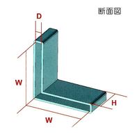 エスコ 75x30x6mmアングル型保護キャップ(グレー/2個 EA983FN-375GA 1パック（直送品）