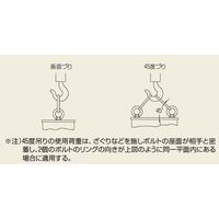 エスコ M24x38mm/2.0 アイボルト(細目/SS400) EA638SN-211 1個（直送品）