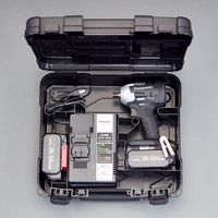 エスコ DC18.0V(1/2”DR) インパクトレンチセット(充電式) EA813PD-111C 1セット（直送品）