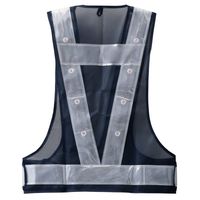 ミズケイ LED安全ベスト(紺地・白) 5916502 1着