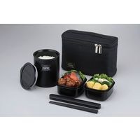 和平フレイズ フォルテック・ランチ スリム保温弁当箱840ml(ブラック) FLR-8163 1個