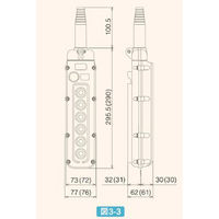 新晃電機 クレーン・ホイスト用押釦スイッチ SBI-26-W 1個（直送品）