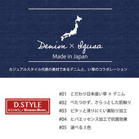 イケヒコ ラルフ い草ラグ 円形 1910×1910mm ブルー 1050300043704 1枚（直送品）