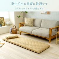 イケヒコ エスナ 防水ラグ 650×1800mm ブラック 1295610037134 1枚（直送品）