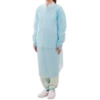 川西工業 プラスチックガウン フィンガーフック30枚ブルー 4453 1箱(30枚入)
