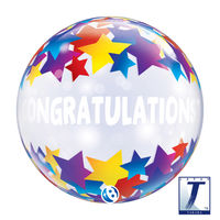 490mmバブルバルーンCONGRATULATIONSSHOOTINGSTARS 0201444034 1セット(10枚入)（直送品）