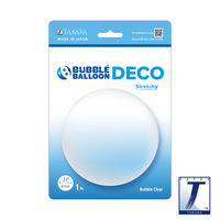 555mmのバブルバルーン(逆止弁なし)24DECO BUBBLE CLEAR 0201445000 1セット(10枚入)（直送品）