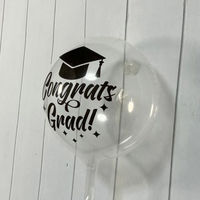 クリア素材のTバルーン コングラッツ グラッド 175MM AIRのみ 0210010200 1セット(10枚入)（直送品）