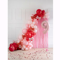 株式会社TakaraTec バルーン・風船のガーランド レッドリボン 装飾イベントパーティー誕生日 0210990005 1袋（直送品）