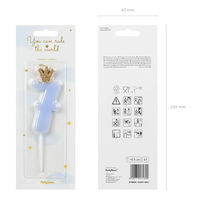 株式会社TakaraTec キャンドル ナンバー7 ライトブルー パーティー 誕生日 ケーキ 0525050007 1個（直送品）