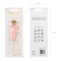 株式会社TakaraTec キャンドル ナンバー7 ライトピンク パーティー 誕生日 ケーキ 0525050017 1個（直送品）
