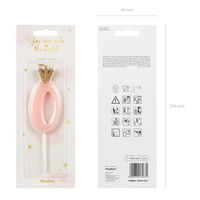 株式会社TakaraTec キャンドル ナンバー0 ライトピンク パーティー 誕生日 ケーキ 0525050010 1個（直送品）