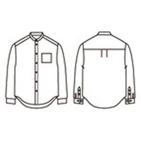 住商モンブラン シャツ 兼用 長袖 ライトグレー SS OV2503-2 1枚（直送品）