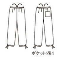 住商モンブラン 茶衣着パンツ レディス 吉祥七宝グレー L SB005-92 1枚（直送品）