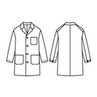 住商モンブラン ショップコート 兼用 ベージュ M OV7001-3 1枚（直送品）