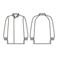 住商モンブラン サービスコート兼用長袖 白/ネイビー LL ST001-0182 1枚（直送品）